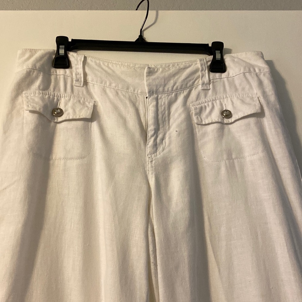 White linen pant